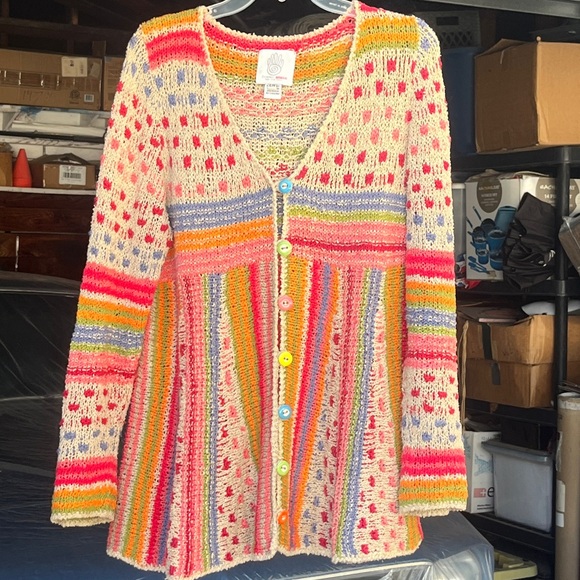 Forever Amano Happy Knit Cardi Sweater - Picture 10 of 17